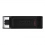 Kingston | USB Flash Drive | DataTraveler 70 | 256 GB | USB 3.2 Gen 1 Type-C | Black - 2